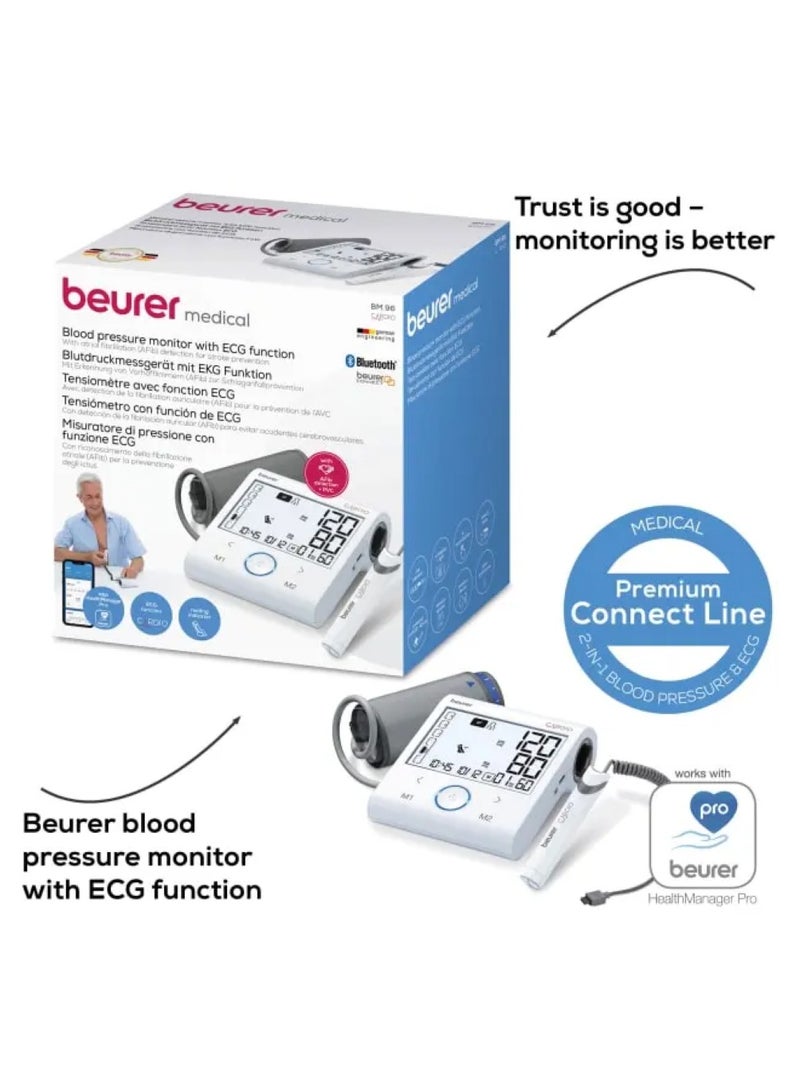 BM 96 CARDIO BLOOD PRESSURE MONITOR WITH ECG FUNCTION