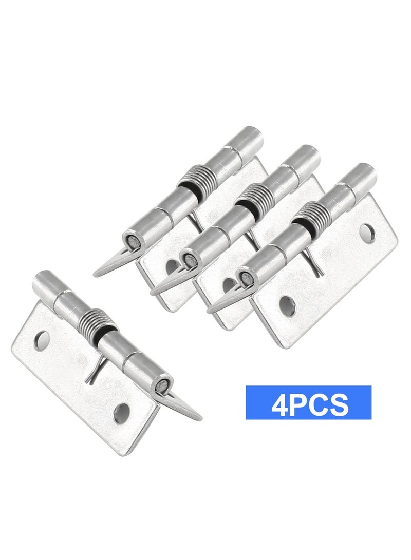 Self-Closing Spring Door Hinges - 2 Inch Set of 4, Automatic Soft Close Hinges for Residential Doors, Easy Install, Durable and Reliable Door Closers