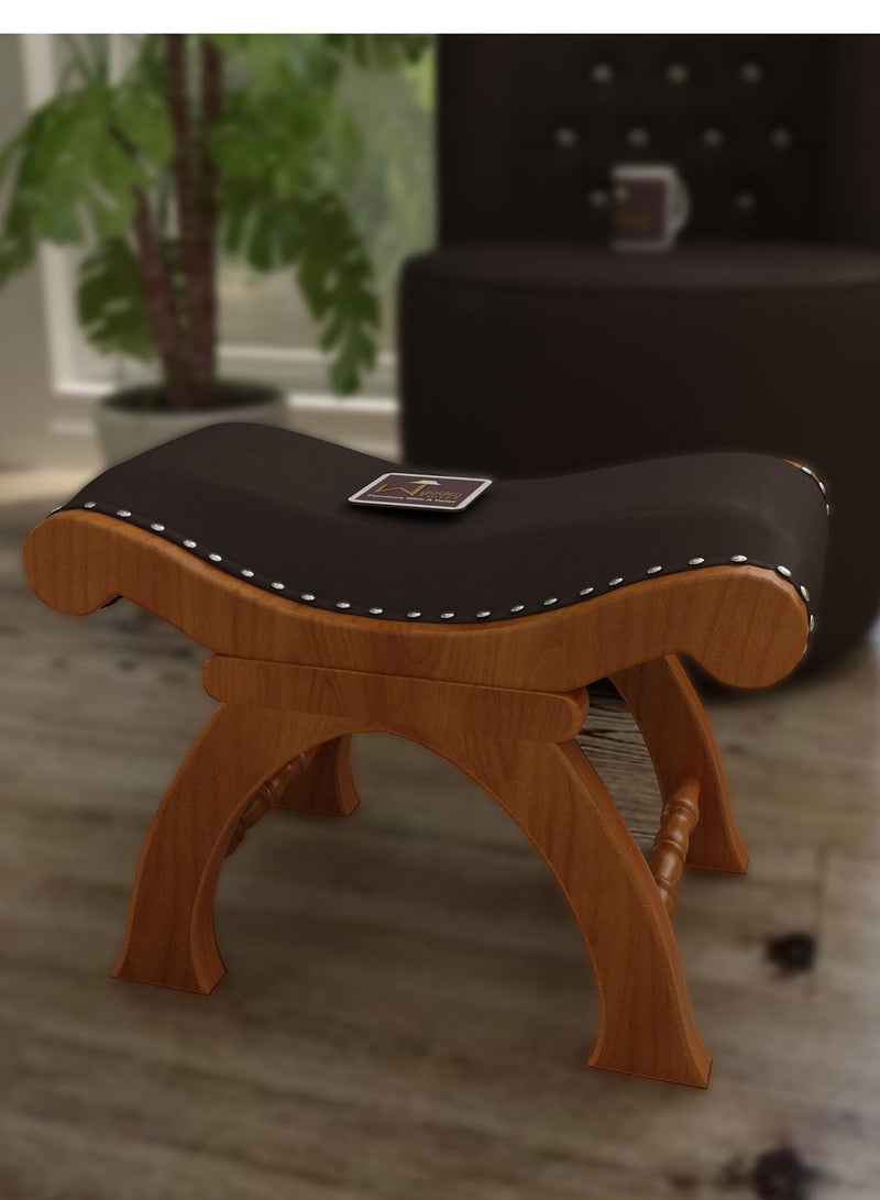 Wooden Stool Chair with Cushion