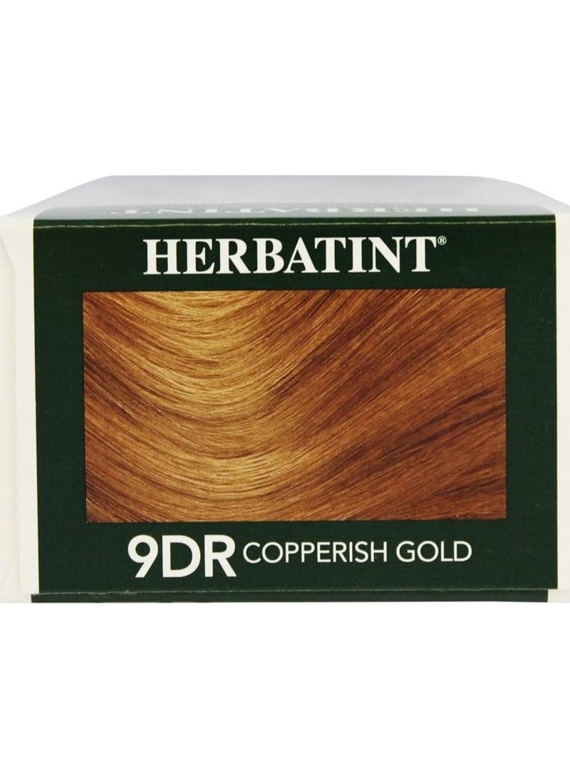 Herbatint Permanent Hair color Gel 9 DR Copperish Gold 150 Ml