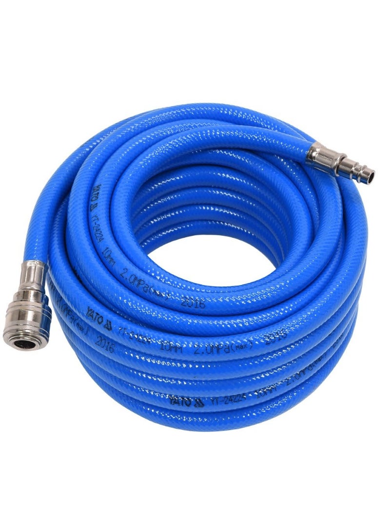 YATO Air Hose Pvc With Coupling 10m Internal Ø10mm YT-24224