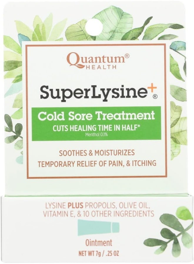 Super Lysine Plus Cold Sore Treatment Cream 0.25 Oz