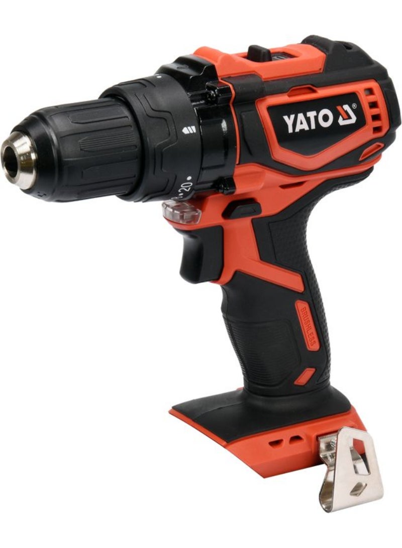 YATO Cordless Drill Brushless 13mm 18V Tool Only Color Box YT-82795