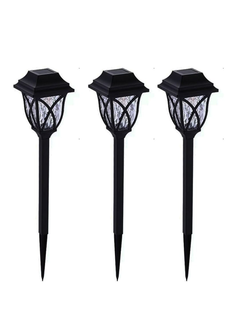 Solar Pathway Lights Outdoor, LED Solar Garden Lights, Waterproof Solar Landscape Lights for Lawn, Patio, Yard, Garden, Walkway. (3pcs Pack)