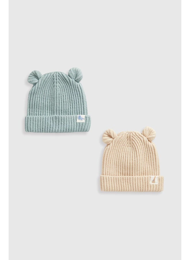 Baby Beanie Hats - 2 Pack