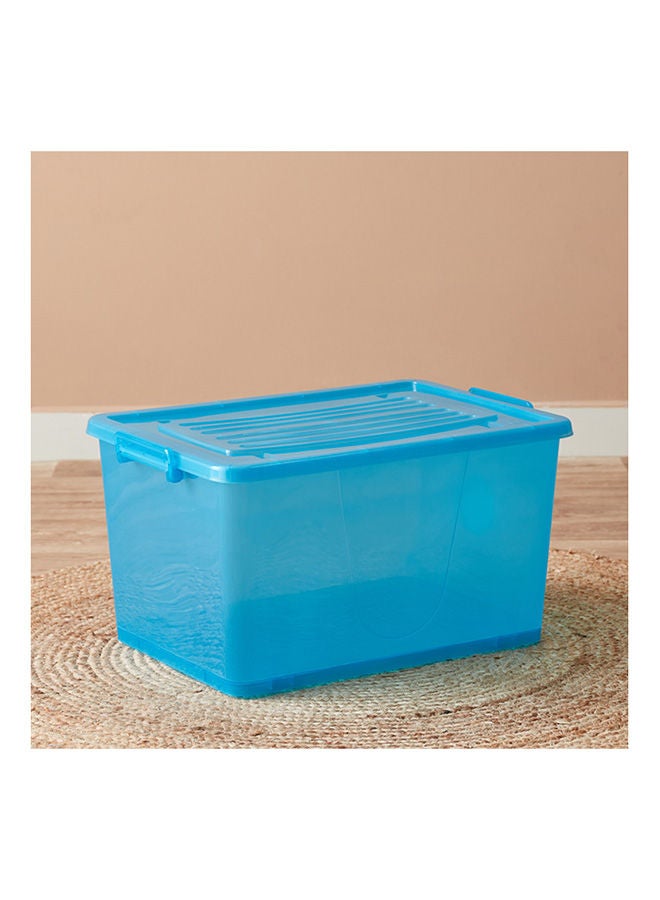 Rolling Storage Box with Wheels and Lid 55 Liter