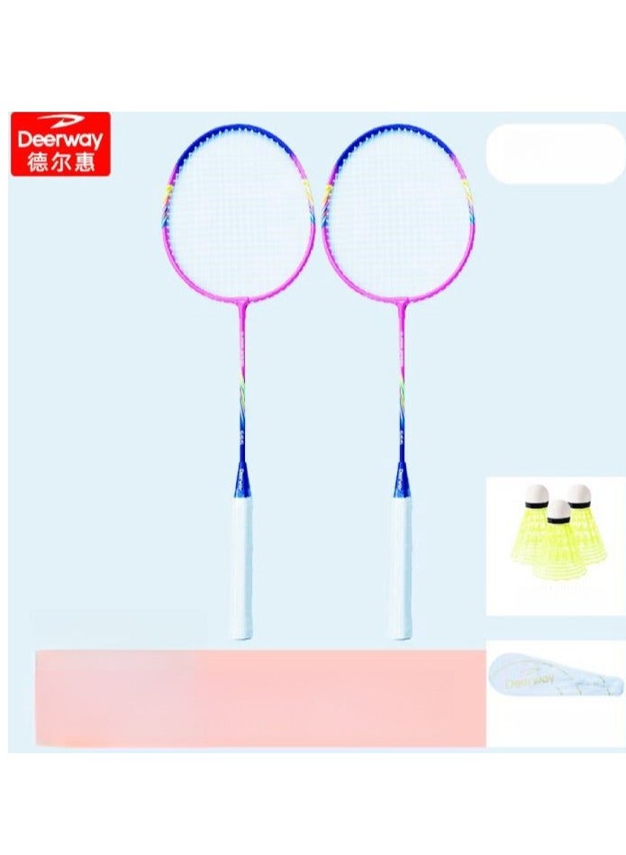 Delhui Badminton Racket Ultra Light And Durable Adult Suit, Competition Training, Dribbling, Double Racket