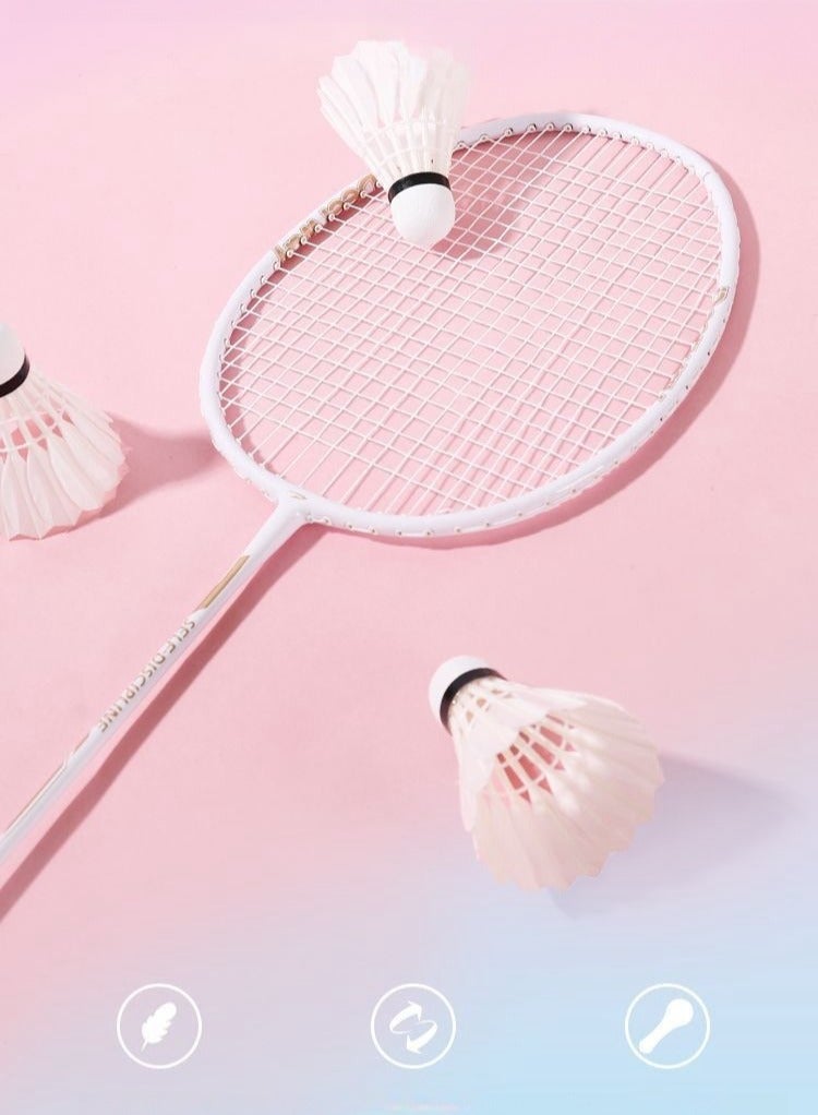 Delhui Badminton Racket Ultra Light And Durable Adult Suit, Competition Training, Dribbling, Double Racket