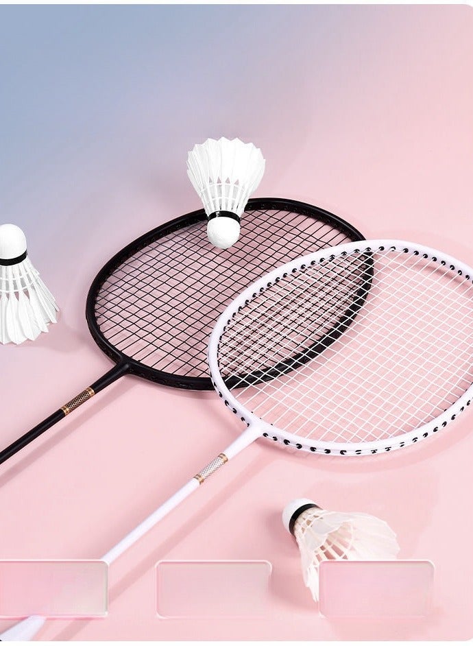 Delhui Badminton Racket Ultra Light And Durable Adult Suit, Competition Training, Dribbling, Double Racket