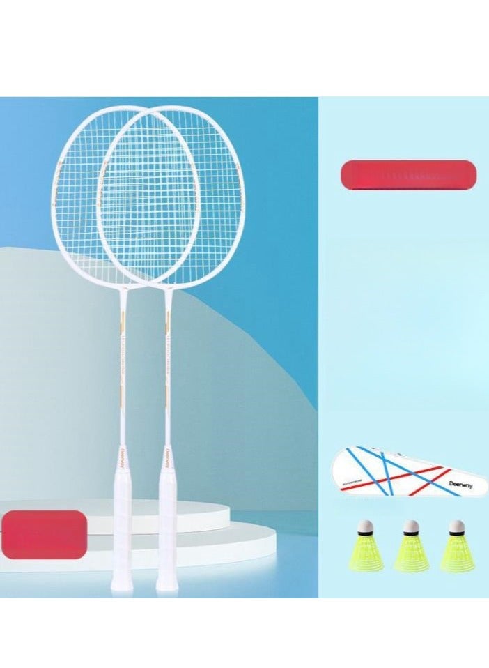 Delhui Badminton Racket Ultra Light And Durable Adult Suit, Competition Training, Dribbling, Double Racket