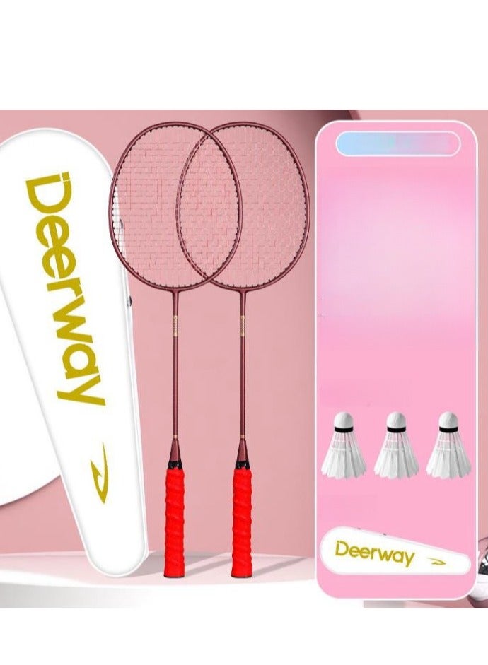 Carbon Badminton Racket Ultra Light And Durable Adult Suit, Competition Training, Dribbling, Double Racket