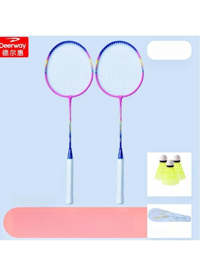 Delhui Badminton Racket Ultra Light And Durable Adult Suit, Competition Training, Dribbling, Double Racket