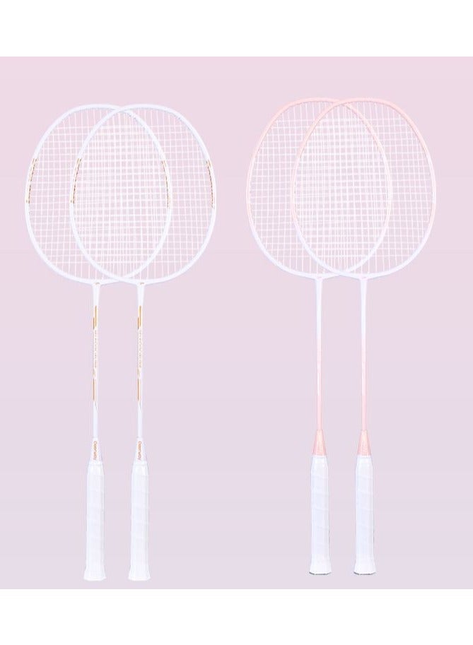 Delhui Badminton Racket Ultra Light And Durable Adult Suit, Competition Training, Dribbling, Double Racket