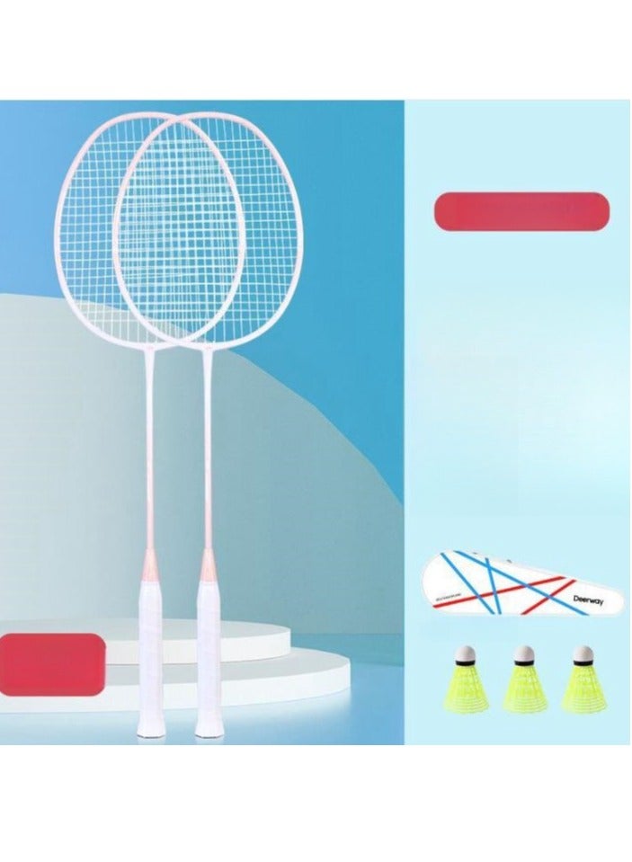 Delhui Badminton Racket Ultra Light And Durable Adult Suit, Competition Training, Dribbling, Double Racket