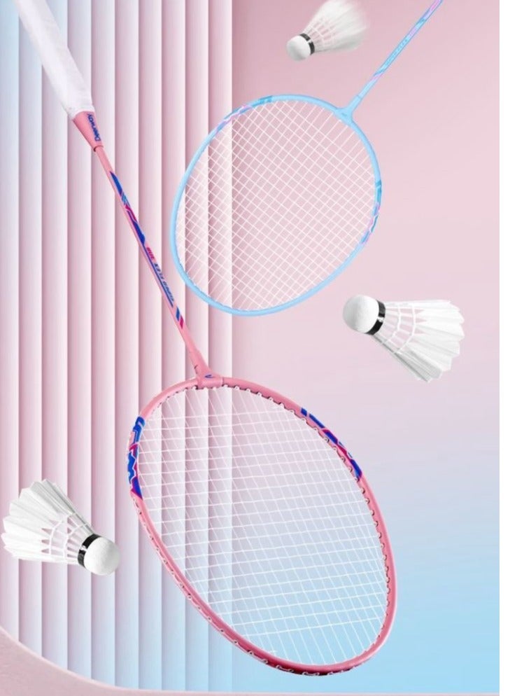 Delhui Badminton Racket Ultra Light And Durable Adult Suit, Competition Training, Dribbling, Double Racket