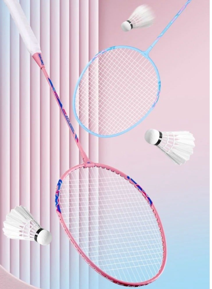 Delhui Badminton Racket Ultra Light And Durable Adult Suit, Competition Training, Dribbling, Double Racket