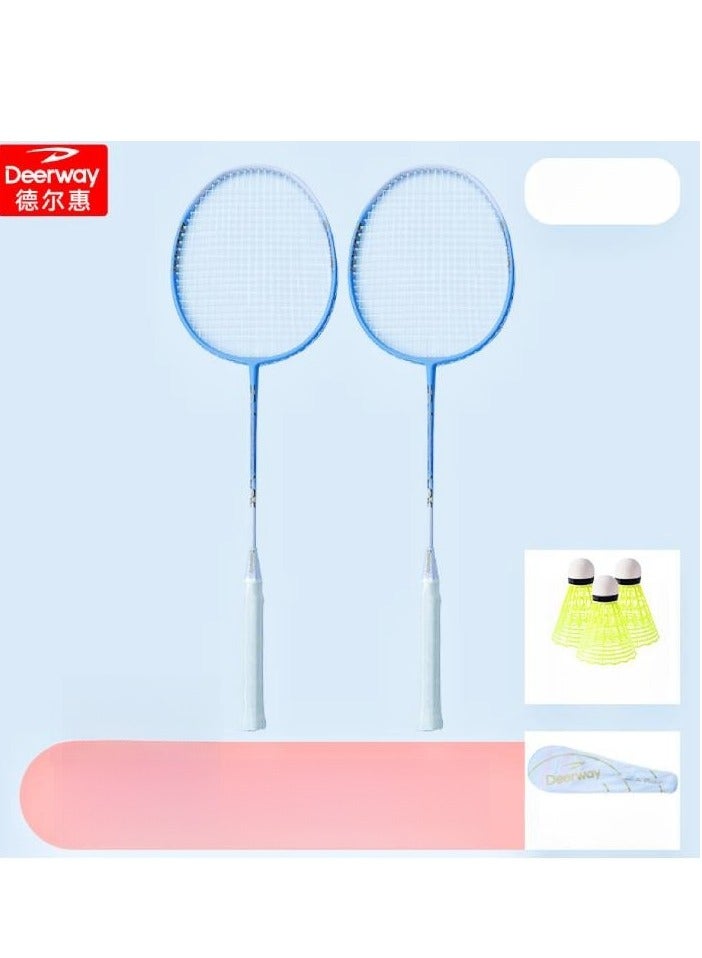 Delhui Badminton Racket Ultra Light And Durable Adult Suit, Competition Training, Dribbling, Double Racket