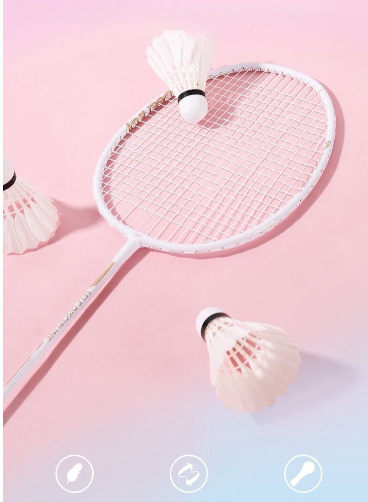 Delhui Badminton Racket Ultra Light And Durable Adult Suit, Competition Training, Dribbling, Double Racket