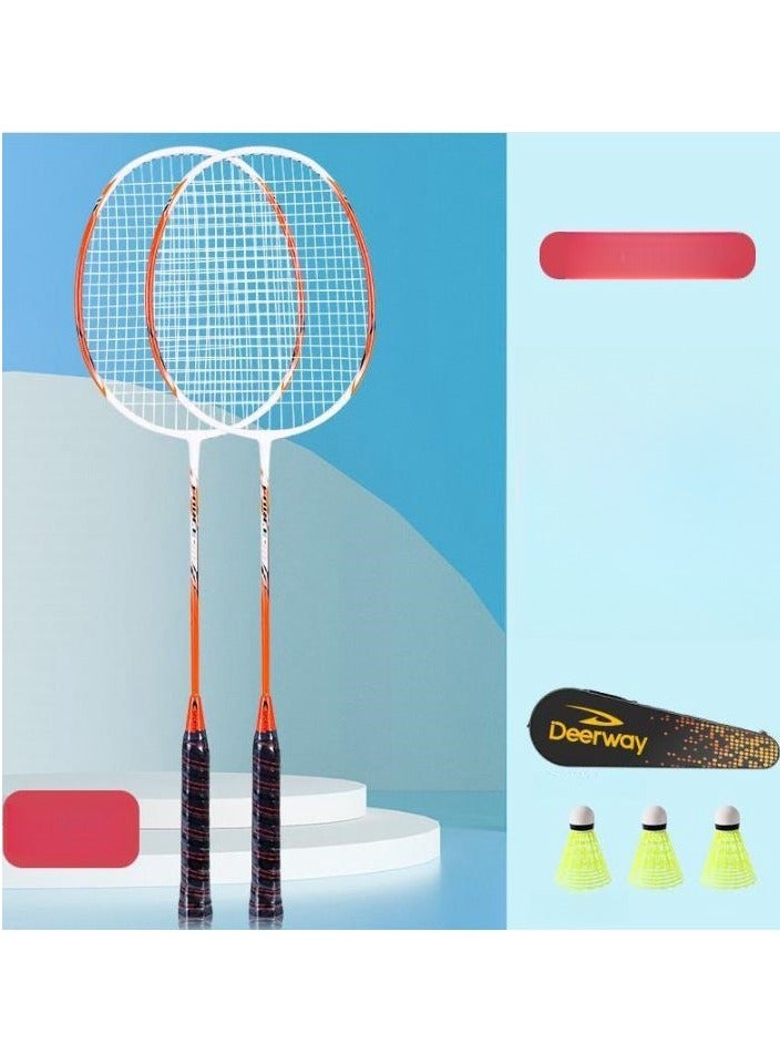Carbon Badminton Racket Ultra Light And Durable Adult Suit, Competition Training, Dribbling, Double Racket