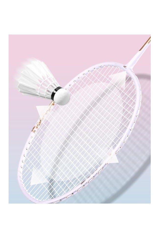 Delhui Badminton Racket Ultra Light And Durable Adult Suit, Competition Training, Dribbling, Double Racket