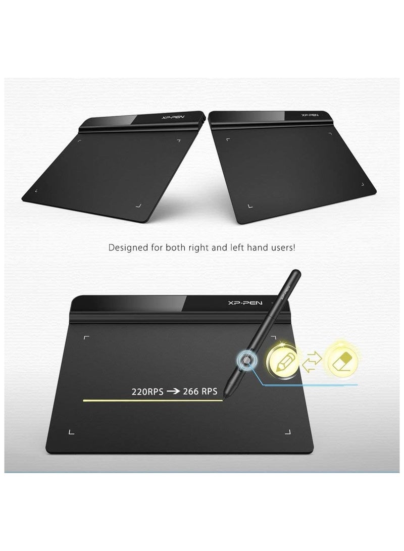 Starg 640 Ultra-Thin Graphic Drawing Tablet, 8192 Levels Of Pressure Sensitivity, Battery-Free Stylus | 6 x 4 Inches