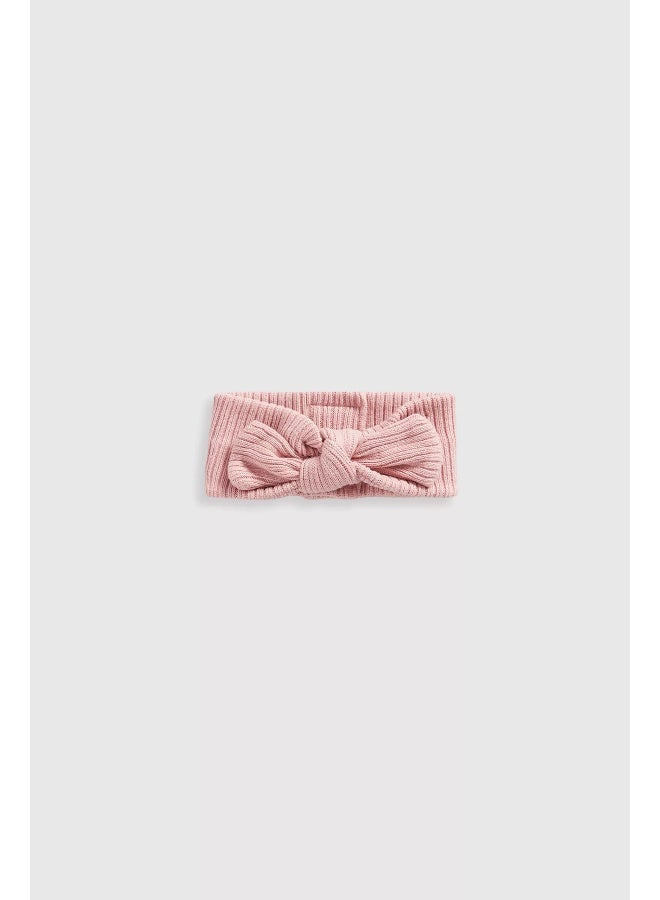 Pink Knitted Baby Headband