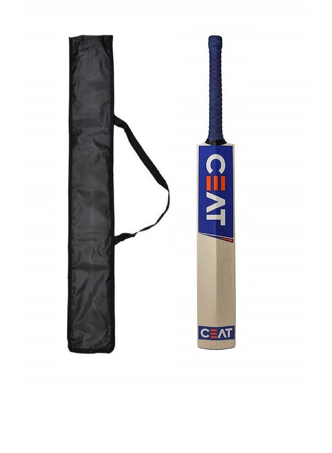 Popular Willow Scoop Cricket Bat With Tennis Ball & Bat Cover For Tennis Ball Full Size For Boys And Girls (Cricket Bat With Bat Cover)