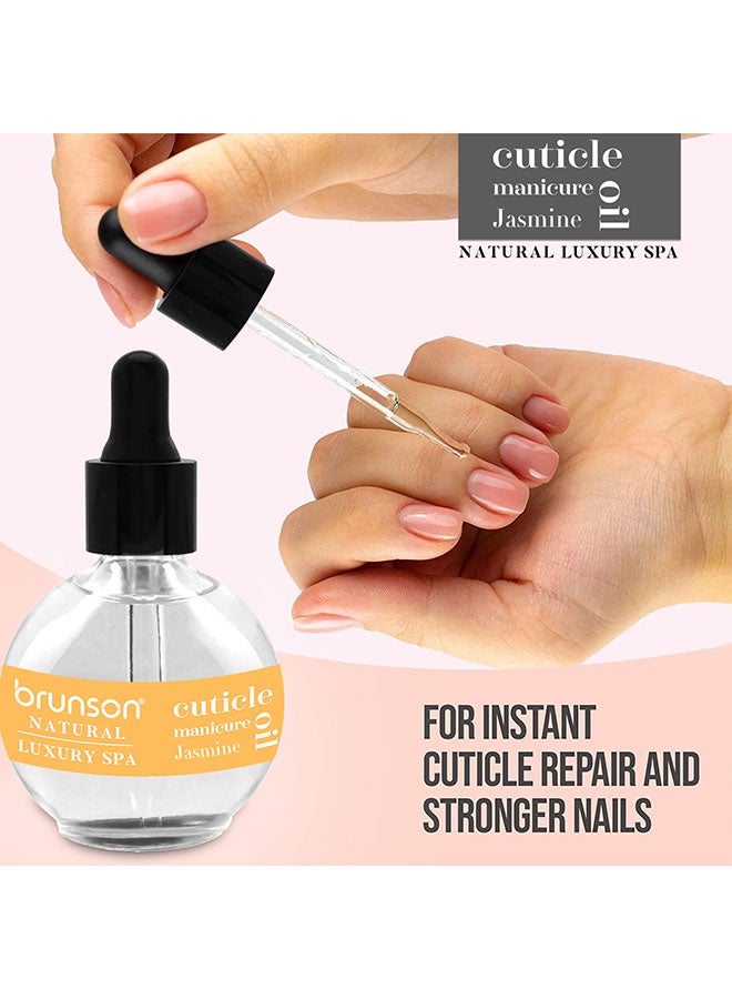 Cuticle Oil 75ml Hydrating Oil For Cuticle Repair - Remedy Damaged Skin And Thin Nails - Paraben And Cruelty-Free Formula  - Natural  Nail Care Oil - Jasmine BJCCO