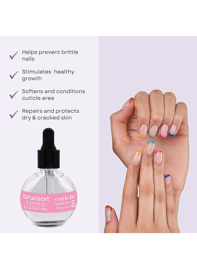 Cuticle Oil 75ml Hydrating Oil For Cuticle Repair - Remedy Damaged Skin And Thin Nails - Paraben And Cruelty-Free Formula - Magnolia BMGCO