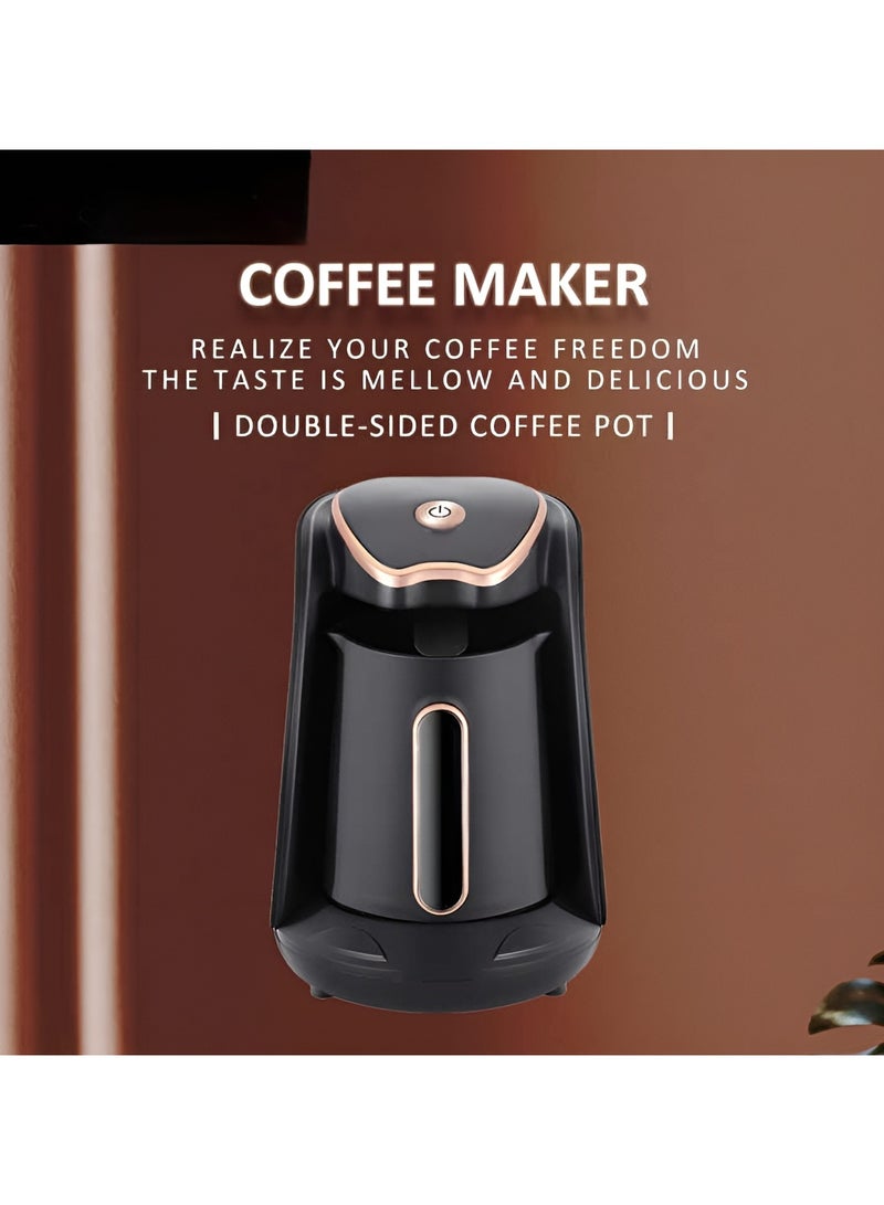 Automatic Turkish Coffee Maker 250ml 4 Cup Electric Coffee Pot Fast & Easy Turkish Coffee Machine with One Touch Operation Perfect for Authentic Coffee at Home