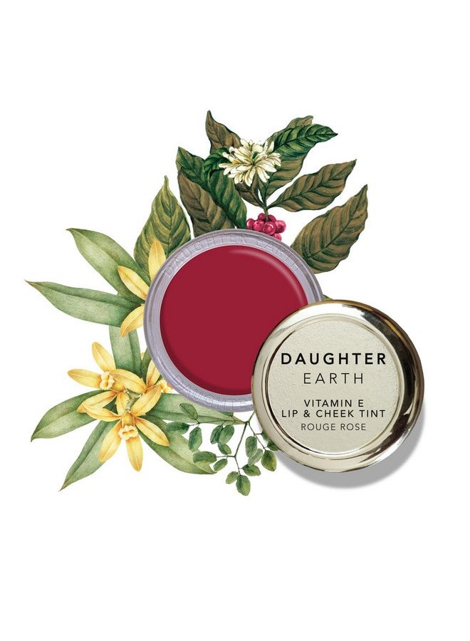 Vegan Lip And Cheek Tint | Matte Natural Blush For Women | Lip Tint With Vitamin E | Nourishing Cheek Tint, 4.5G - Rouge Rose