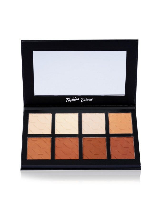 Platinum Master Sculpt Medium To Dark Contour Palette | Cream Contour Palette With Brush | Easy To Blend Contour Kit For Women | 45G