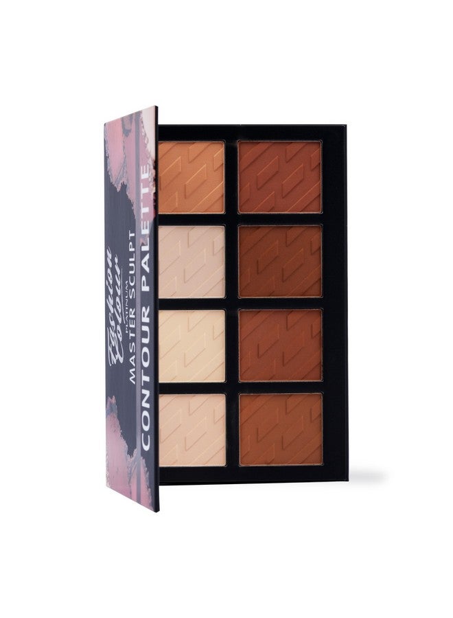 Platinum Master Sculpt Medium To Dark Contour Palette | Cream Contour Palette With Brush | Easy To Blend Contour Kit For Women | 45G