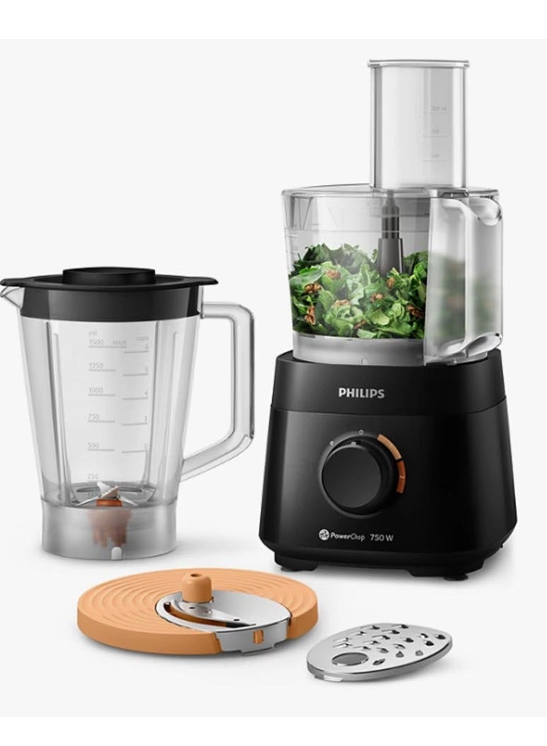 Philips Food Processor 3000 Series  HR7301/90 Power Chop 750 W HR7301/90 أسود