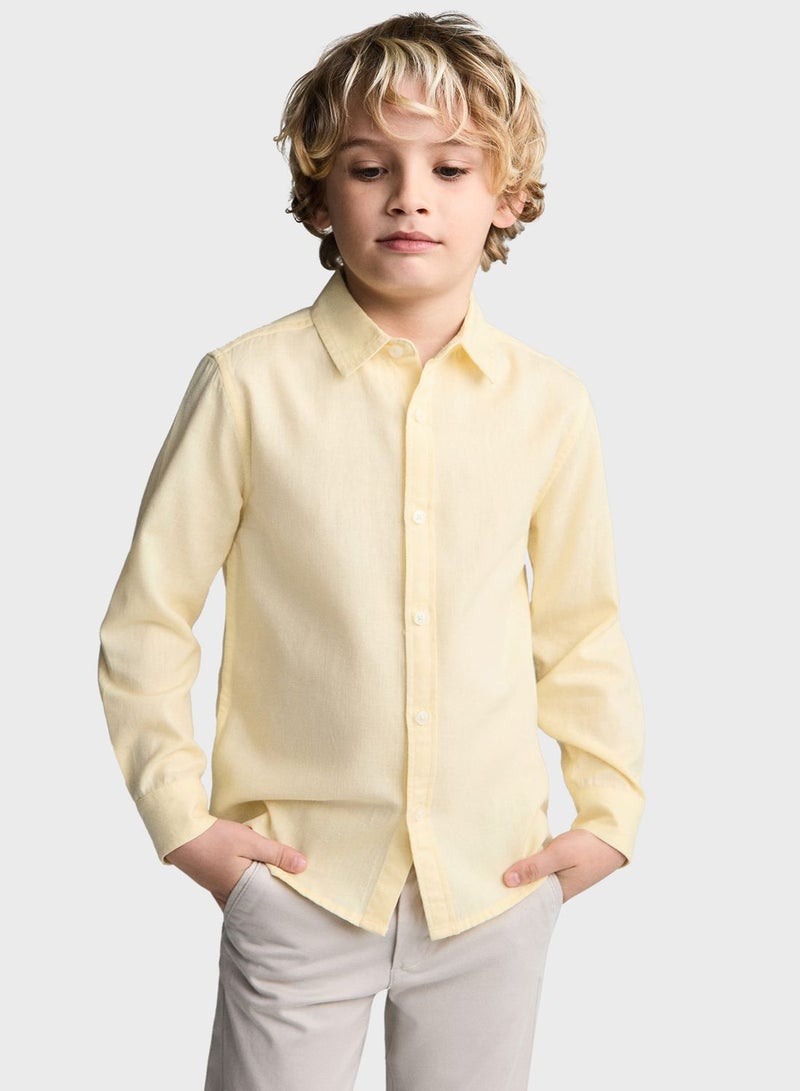 Kids Essential Slim Fit Shirt