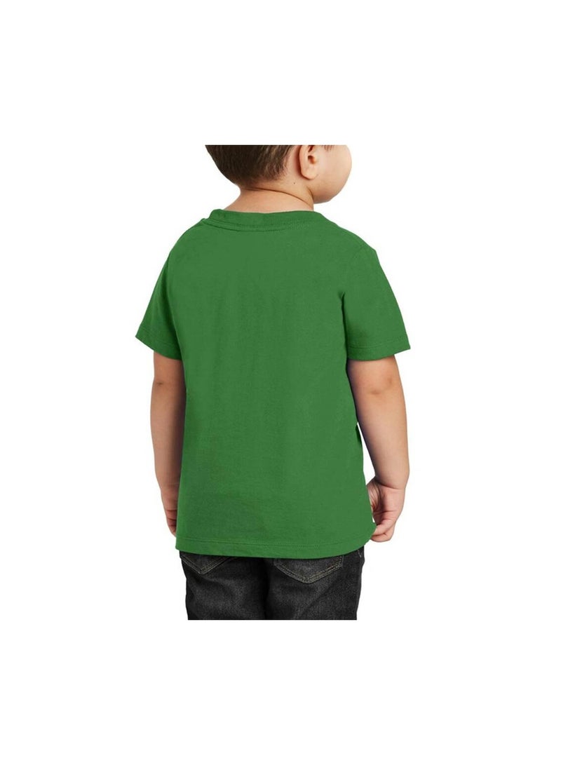 Saudi National Day Tshirt for Boys - Short Sleeve Round Neck Cotton Tshirt - Ideal for National Day Celebrations, School Events