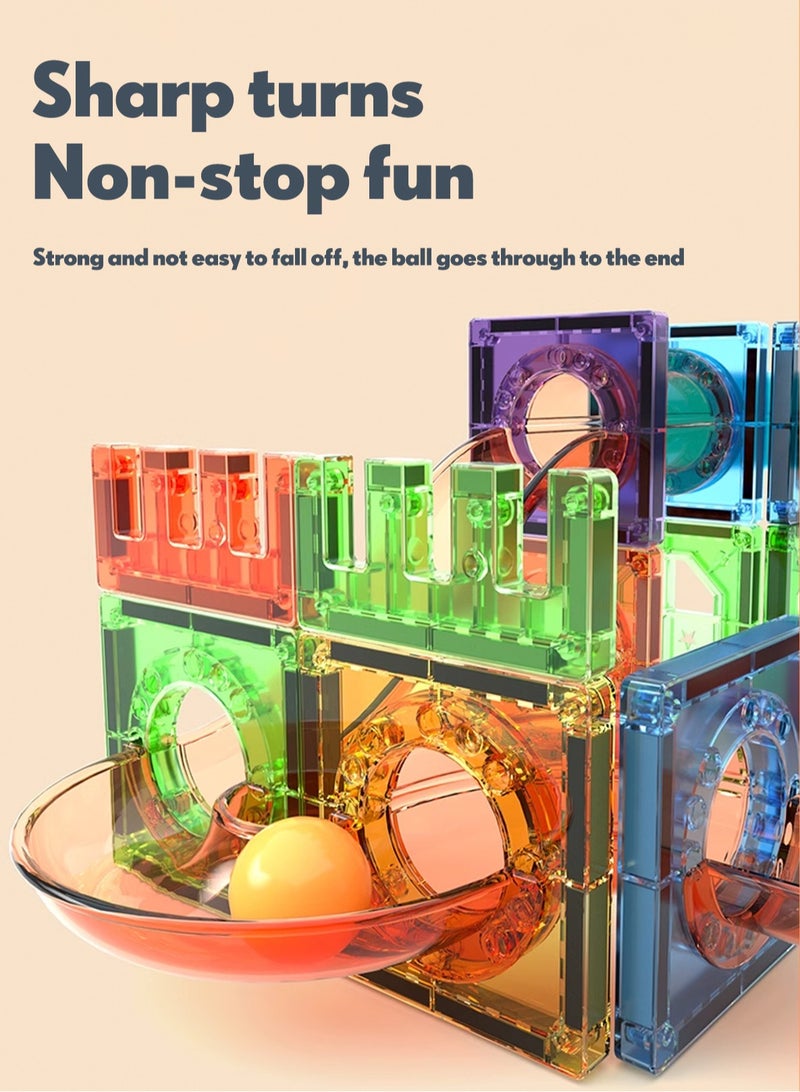 Magnetic brick color window set, magnetic block pipeline, children's puzzle toy magnetic block, specification is 105PCS