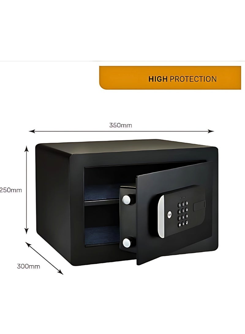 Yale Smart Safe, With Mobile Phone-Bluetooth, Pin Code & Mechanical Key Access, Notifications & Activity Monitoring, Access Management with the Yale Home App, Black, YSS/250/EB1