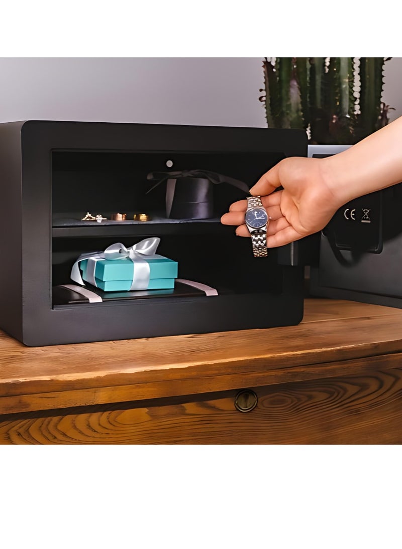 Yale Smart Safe, With Mobile Phone-Bluetooth, Pin Code & Mechanical Key Access, Notifications & Activity Monitoring, Access Management with the Yale Home App, Black, YSS/250/EB1