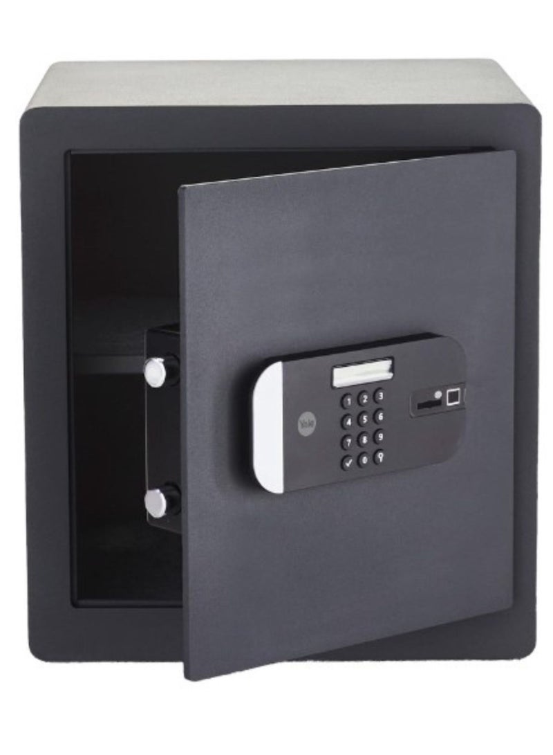 Yale YSFM/400/EG1 Motorised Biometric Maximum Security Home Safe - Fingerprint and Digital Pin Code Access, Laser Cut Door, Mounting Bolts