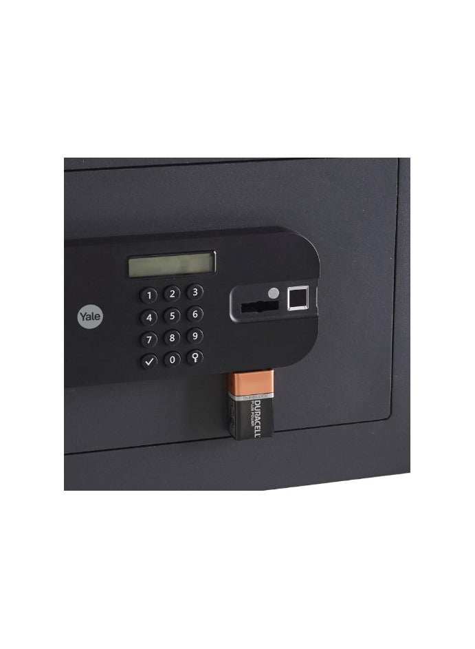 Yale YSFM/250/EG1 Motorised Biometric Maximum Security Office Safe - Fingerprint and Digital Pin Code Access, Laser Cut Door, Mounting Bolts