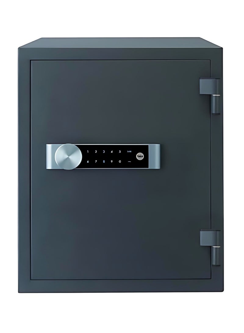 High Security 60 Mins Fire Resistance Large Document Safe, Suitable for Office & Home, Keyless Touch Screen Keypad, Adjustable Internal Shelf, 36.9ltr, 53kg, 520mm, Black, YFM/520/FG2