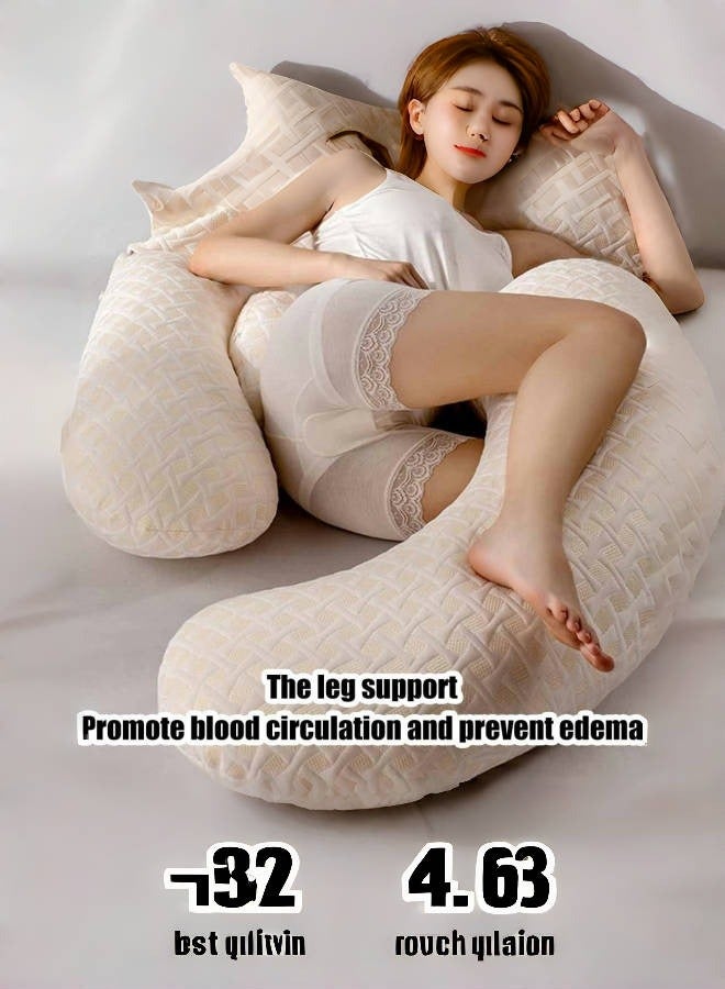 Maternity Pillow Pregnancy Pillow With Memory Pillow, Relieve Fatigue Body Pillow, Adult & Child Full Body Support Pillow (Color : Style 2, Size : 180x80cm)