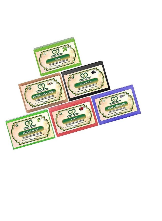 Herbigiri Herbal Handcrafted Ayurvedic Natural Soaps (Pack Of 6) Big Size