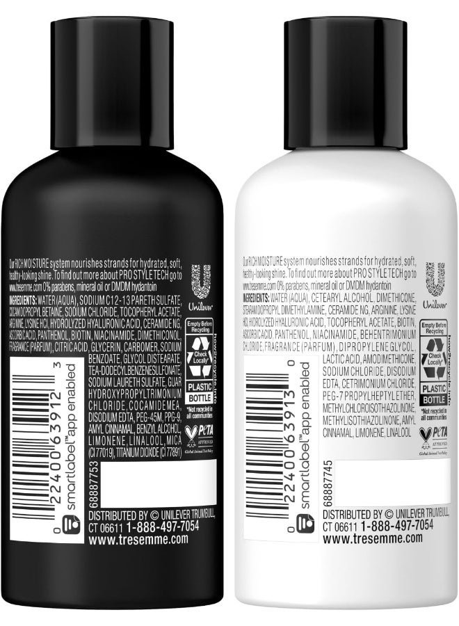 Tresemme Moisture Rich Shampoo And Conditioner, 3 Fl. Oz. Travel Size (1 Duo Set)