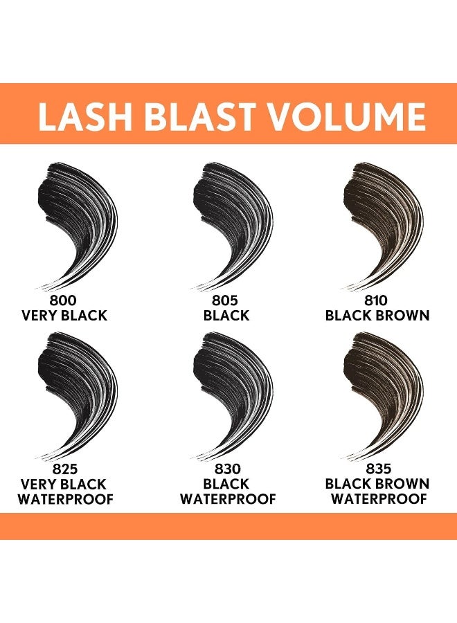 Lashblast Volume Waterproof Mascara, 1 Tube 0.44 Oz, Very Black Color, Volumizing Hypoallergenic Packaging May Vary