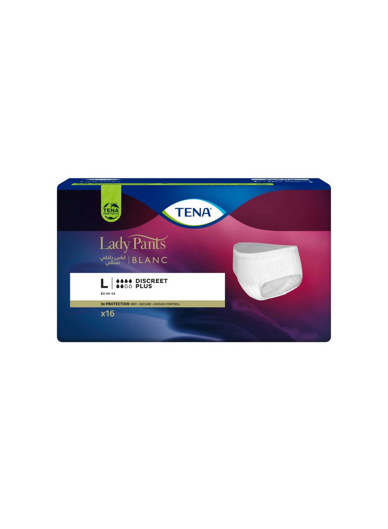 Tena Lady Pants Disceet Plus, Large, 16 pcs