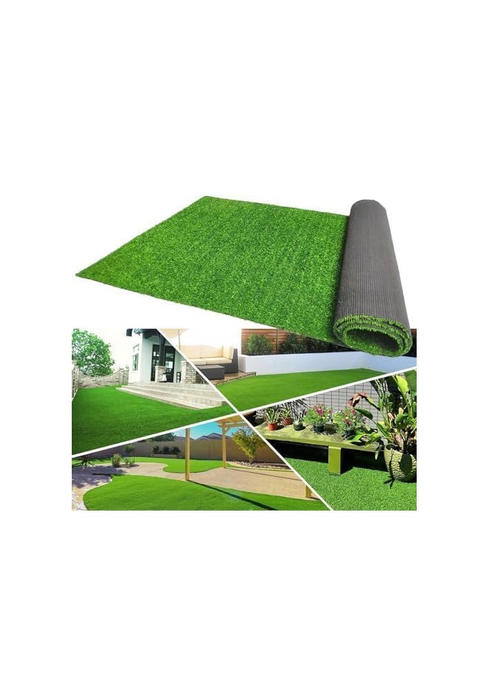 ECVV 26mm Artificial Grass Carpet Green, Artificial Grass Turf For Home Outdoor Front, Garden Decoration, Play Ground, Pool Area, Backyard, Patio, Balcony, |200cm*400cm|