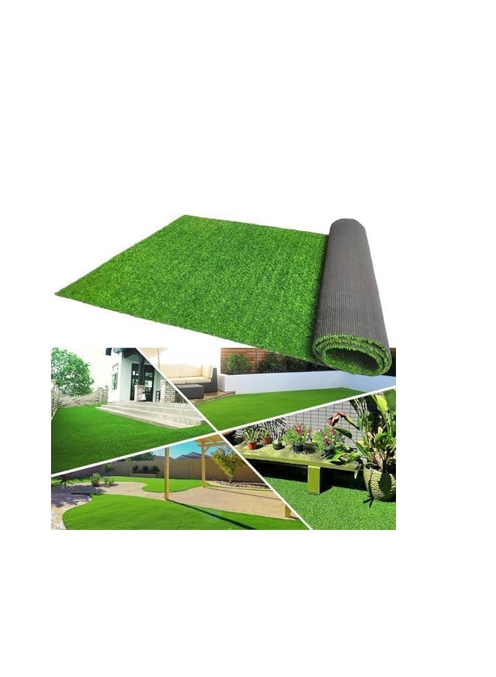 ECVV 26mm Artificial Grass Carpet Green, Artificial Grass Turf For Home Outdoor Front, Garden Decoration, Play Ground, Pool Area, Backyard, Patio, Balcony, |200cm*700cm|