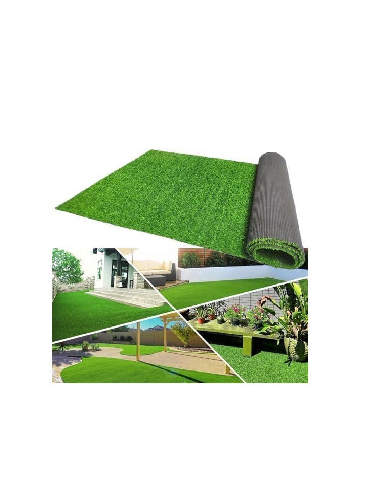 ECVV 26mm Artificial Grass Carpet Green, Artificial Grass Turf For Home Outdoor Front, Garden Decoration, Play Ground, Pool Area, Backyard, Patio, Balcony, |200cm*2500cm|